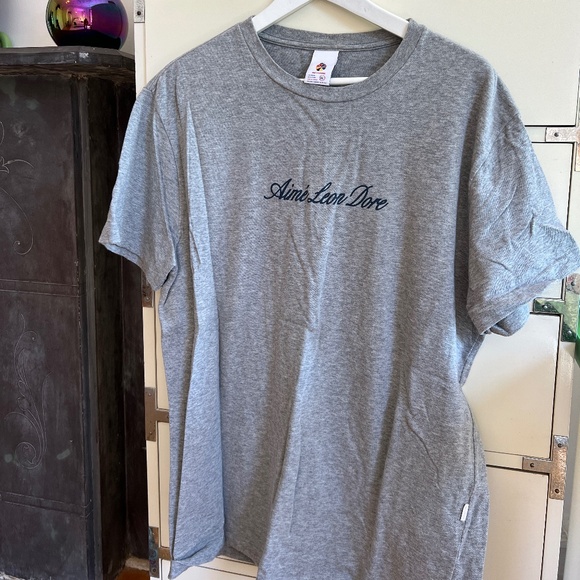 Aime Leon Dore Gray Short Sleeve Tee - Picture 1 of 2